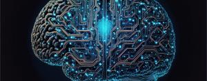 fanciful image of a cyber brain