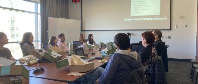 Faculty gather for the February 27 Lunchtime Lab at NCSA.