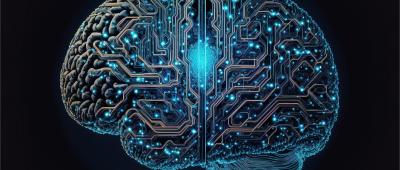 fanciful image of a cyber brain